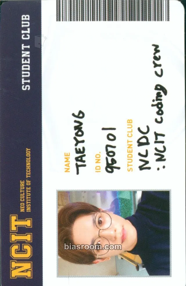 Taeyong NCIT MD Photocard - NCT 127 - NCT 127 K-pop photocard