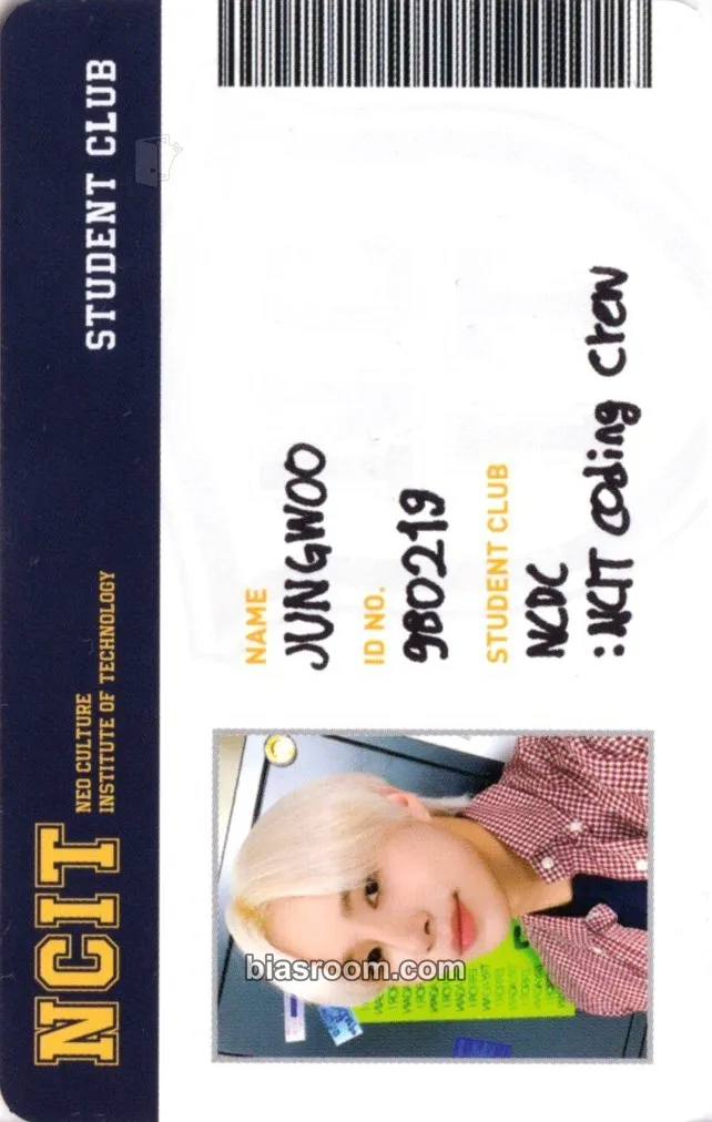 Jungwoo NCIT MD Photocard - NCT 127 - NCT 127 K-pop photocard