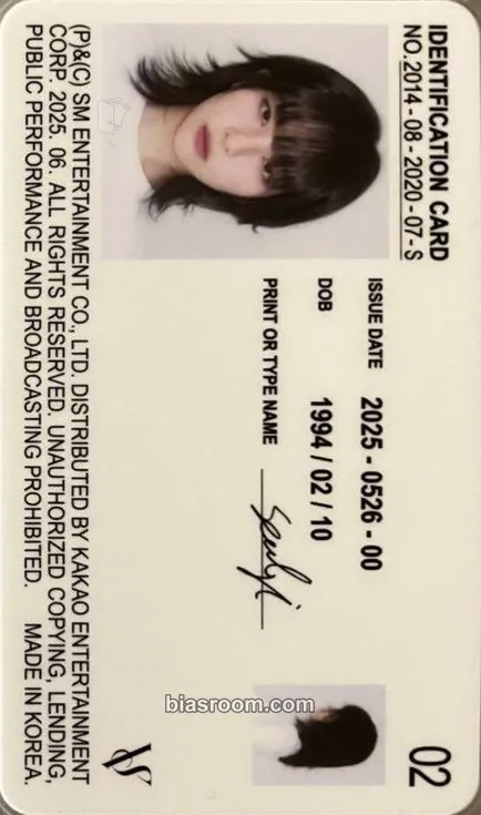 Seulgi Tilt Photocard - Red Velvet - Red Velvet K-pop photocard