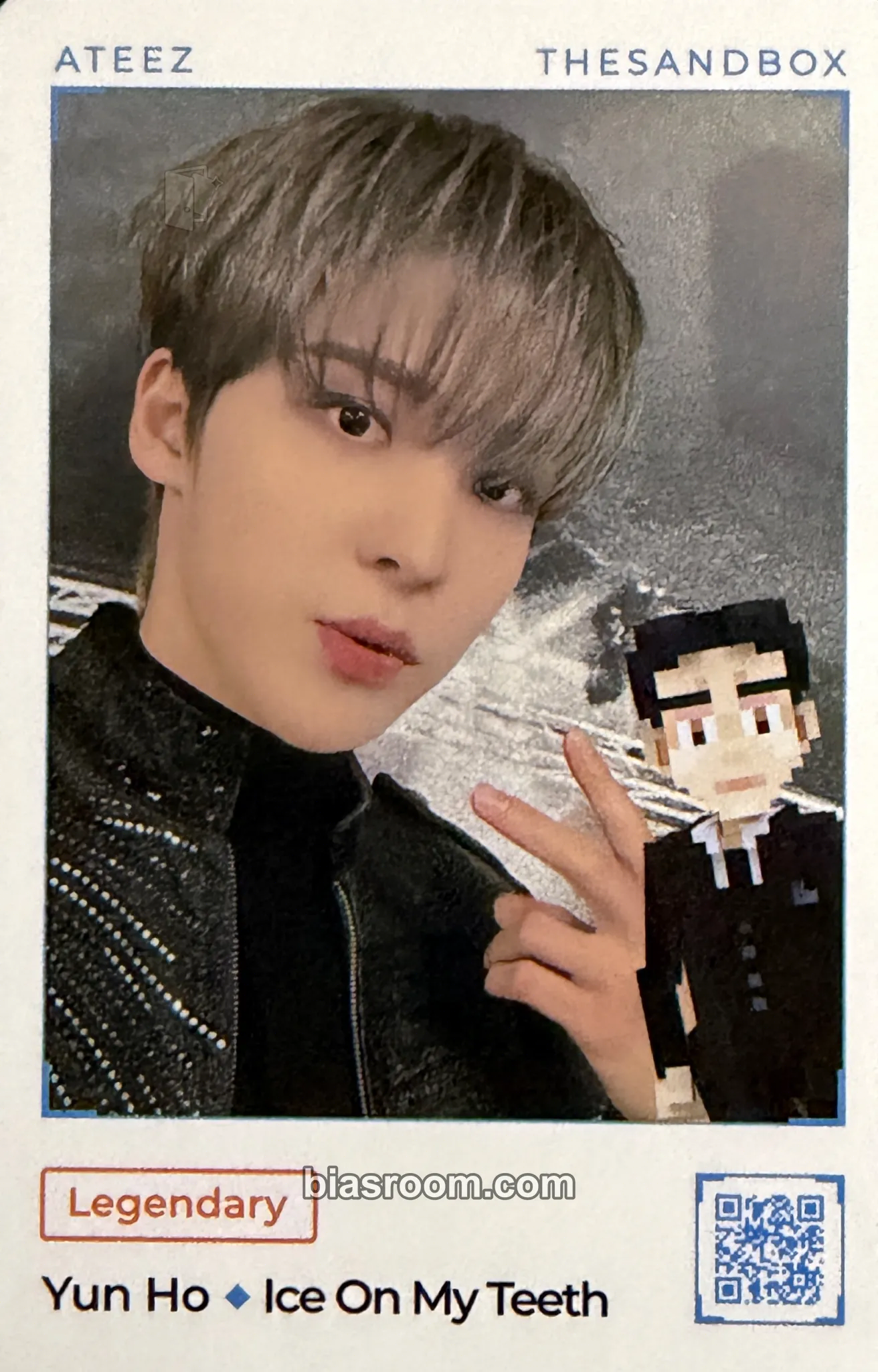 Yunho THE SANDBOX × ATEEZ Photocard - ATEEZ - ATEEZ K-pop photocard
