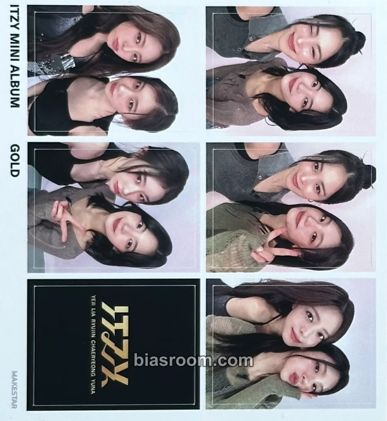 GOLD Photocard - ITZY - ITZY K-pop photocard