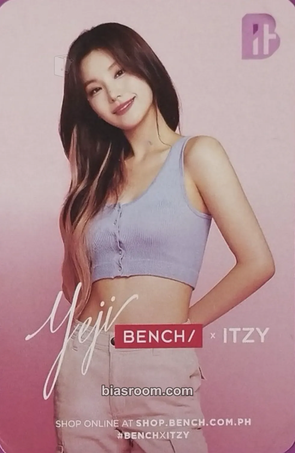 Yeji ITZY X Bench Photocard - ITZY - ITZY K-pop photocard