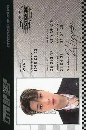 Wyatt CITY OF ONF 小卡 - ONF - ONF K-pop 小卡