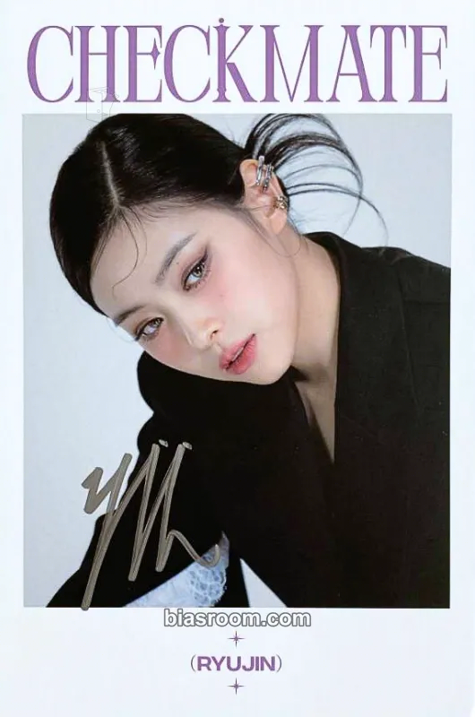 Ryujin CHECKMATE Photocard - ITZY - ITZY K-pop photocard