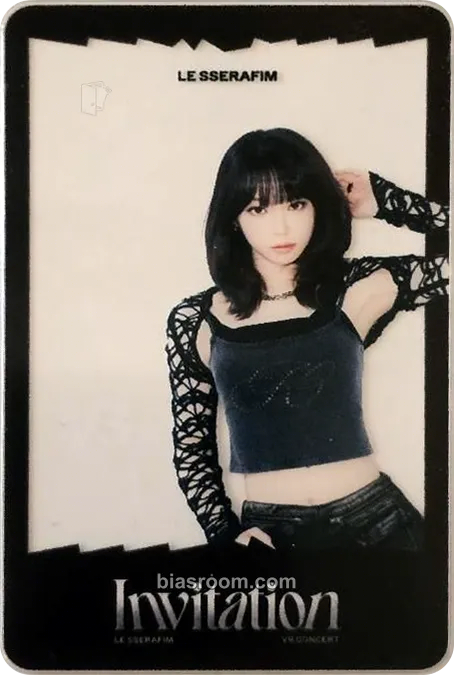 Kim Chaewon VR Concert: Invitation Photocard - LE SSERAFIM - LE SSERAFIM K-pop photocard