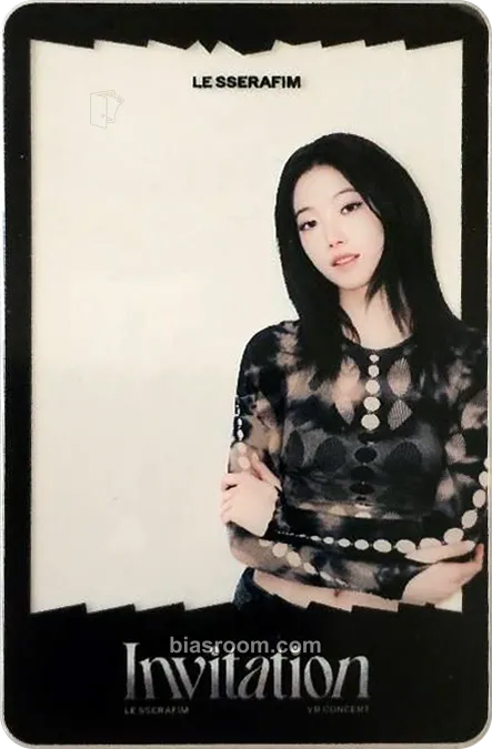 Kazuha VR Concert: Invitation Photocard - LE SSERAFIM - LE SSERAFIM K-pop photocard