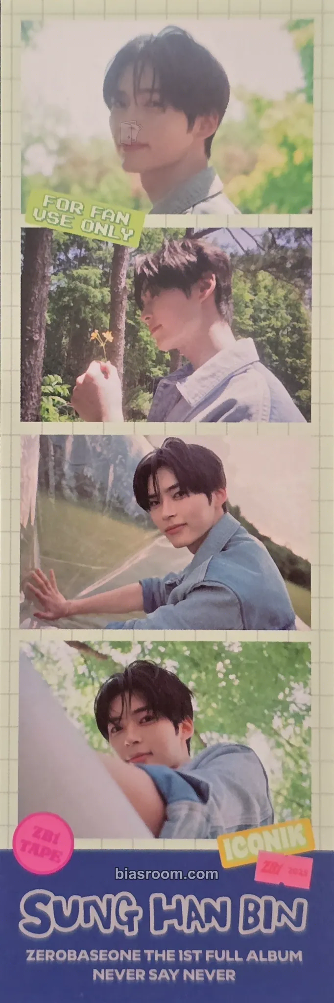 Hanbin Never Say Never Photocard - ZEROBASEONE - ZEROBASEONE K-pop photocard