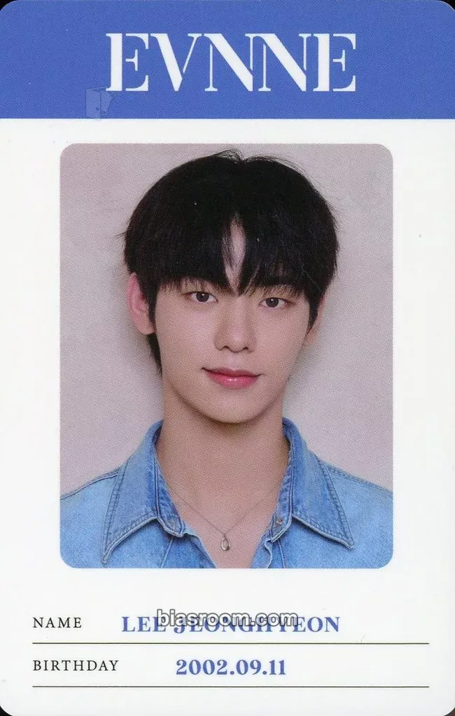 Lee Jeonghyeon EVNNE 1st Fanmeeting in Japan: Good EVNNEing Photocard - EVNNE - EVNNE K-pop photocard