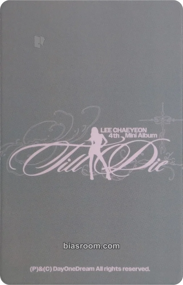 Lee Chaeyeon - Lee Chaeyeon - Till I Die Album album photocard archive book version
