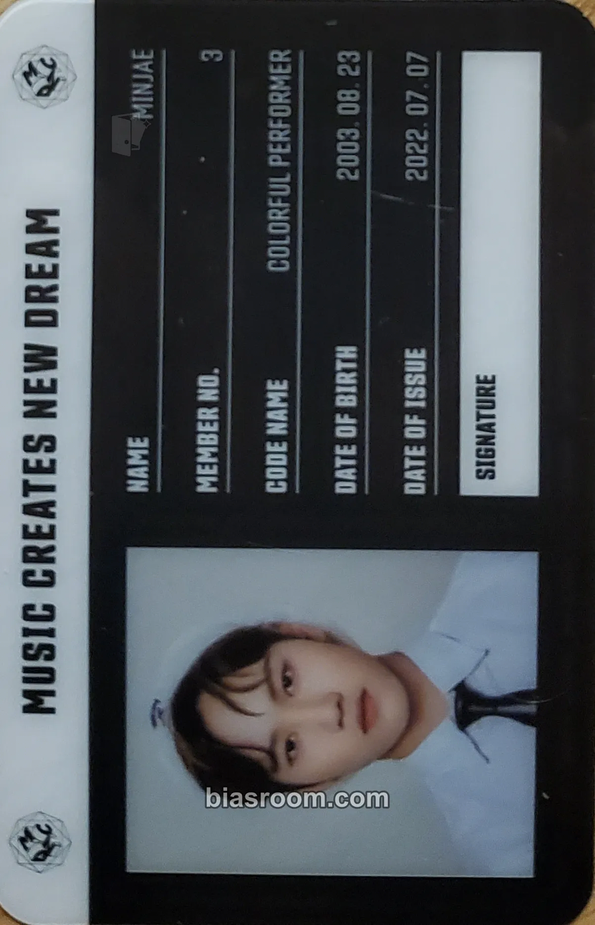 Minjae THE EARTH: SECRET MISSION Chapter.2 Photocard - MCND - MCND K-pop photocard