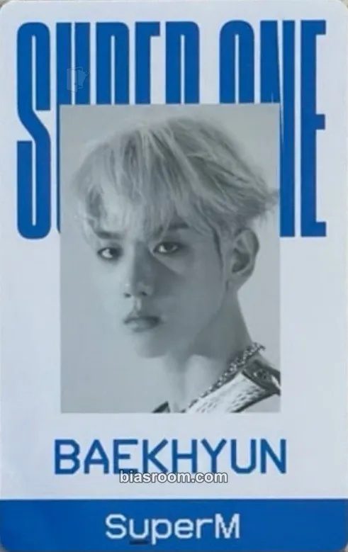 Baekhyun Super One Photocard - SuperM - SuperM K-pop photocard