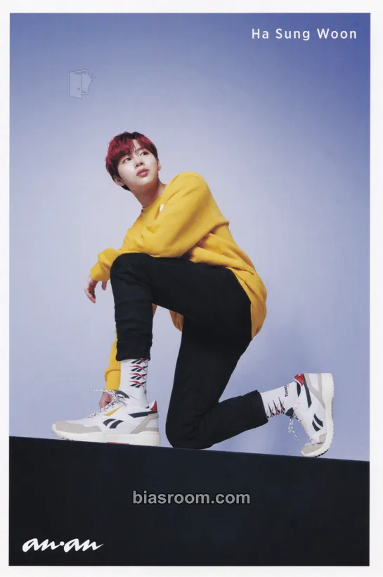 Ha Sung Woon Reebok Photocard - Wanna One - Wanna One K-pop photocard