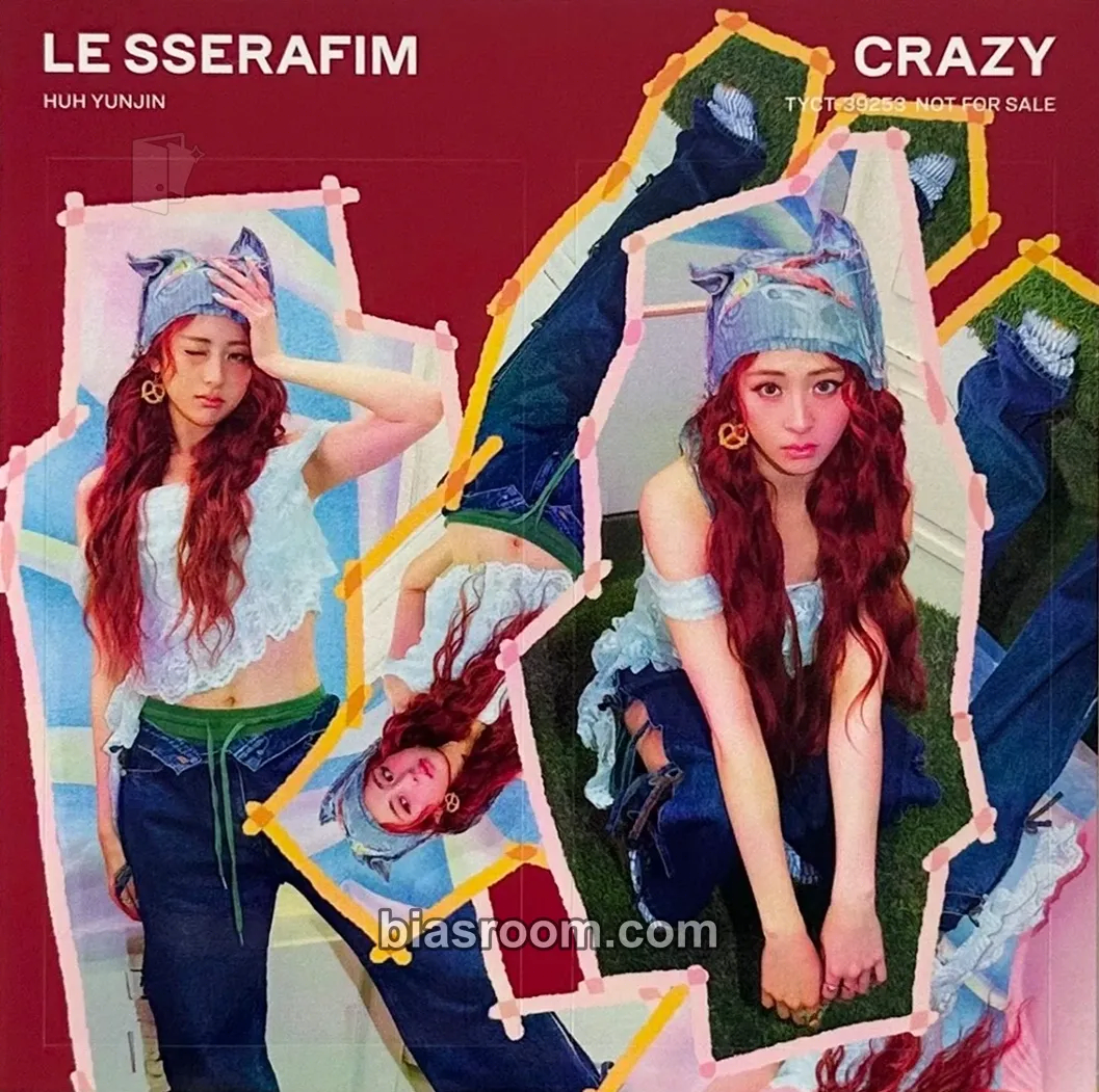 Huh Yunjin CRAZY (Japanese Ver.) Photocard - LE SSERAFIM - LE SSERAFIM K-pop photocard
