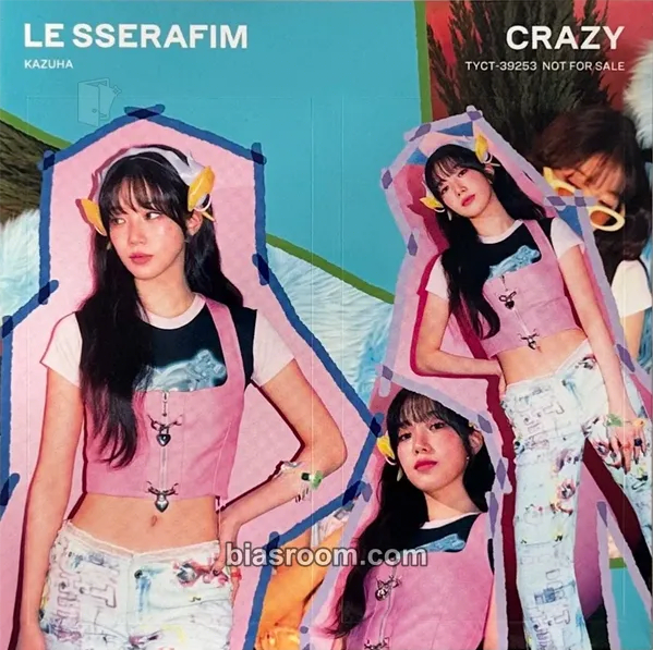 Kazuha CRAZY (Japanese Ver.) Photocard - LE SSERAFIM - LE SSERAFIM K-pop photocard