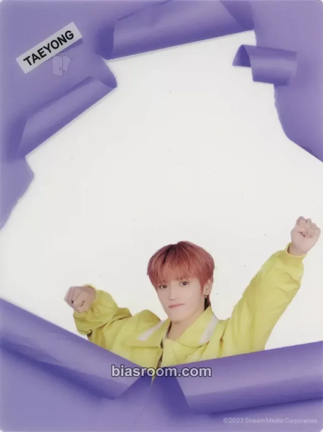 NCT 127 - Taeyong - Gallery 127 Event merch inclusion purchase benefit cafe event drink benefit transparent photo frame non-standard size