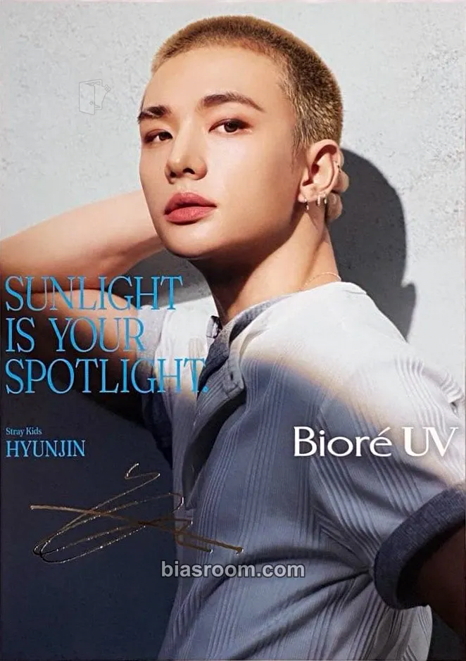 Hyunjin Biore UV x Stray Kids Photocard - Stray Kids - Stray Kids K-pop photocard