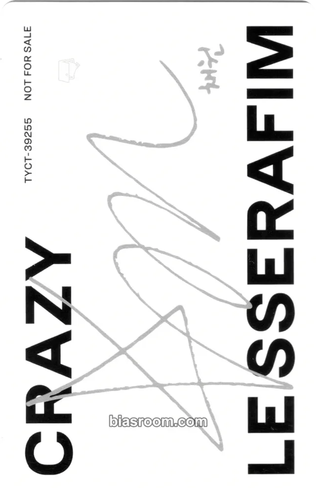 LE SSERAFIM - Kim Chaewon - CRAZY (Japanese Ver.) Album solo jacket version album photocard message card