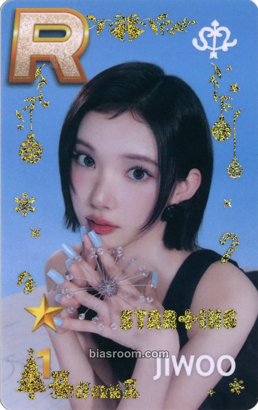 Jiwoo Superstar Photocard - Hearts2Hearts - Hearts2Hearts K-pop photocard