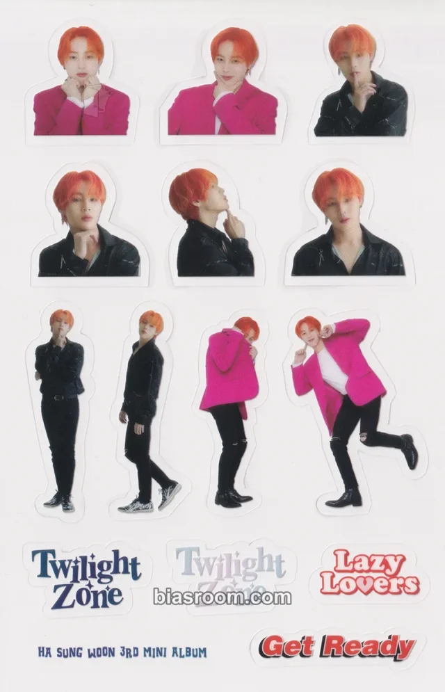 Ha Sung Woon - Ha Sung Woon - Twilight Zone Album sticker sheet album inclusion