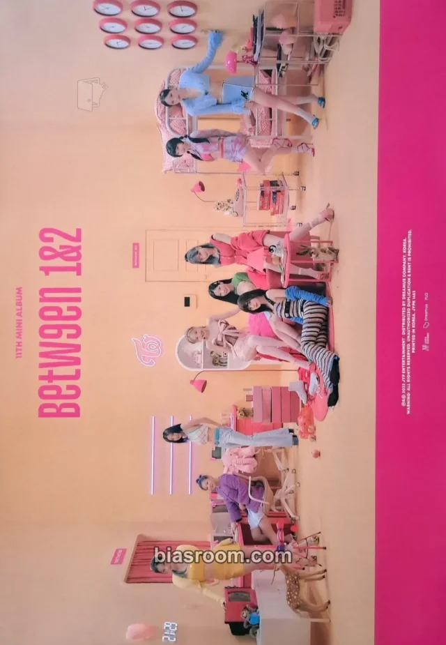 TWICE - BETWEEN 1&2 Album pob (pre-order benefit) poster archive version horizontal