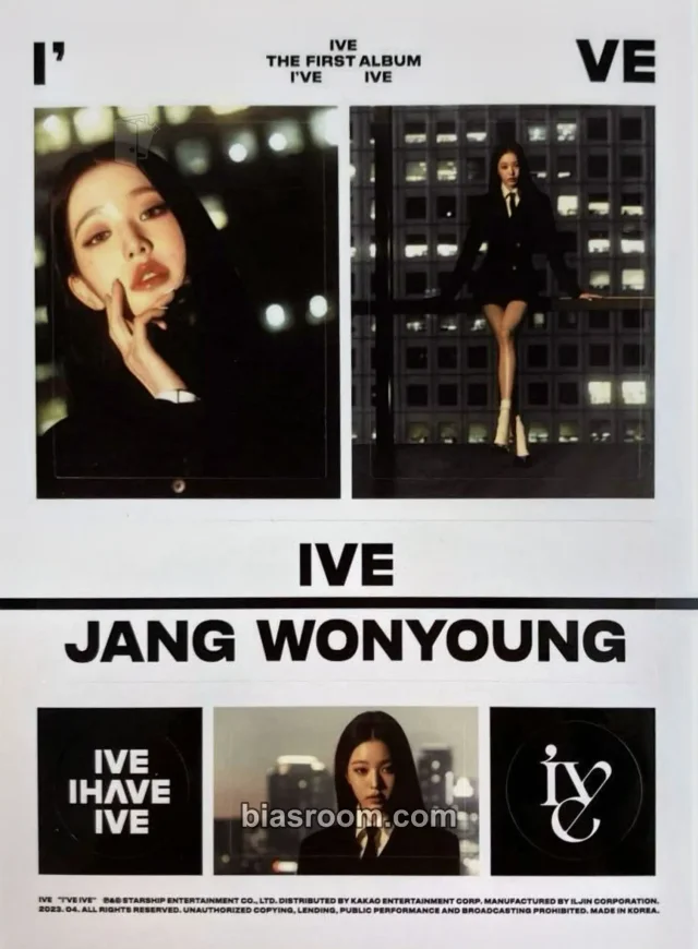 IVE - Wonyoung - I've IVE Album sticker sheet album inclusion