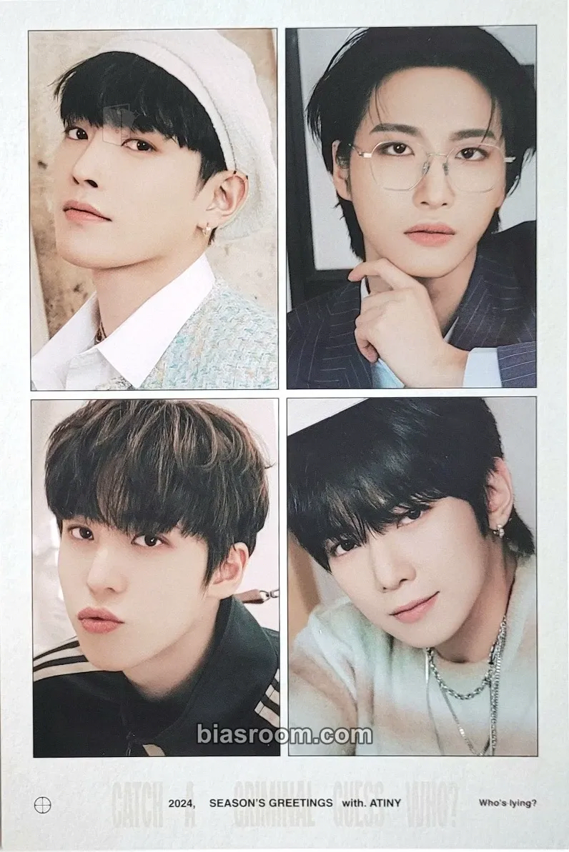2024 Season's Greetings - Atiny Detective Agency Photocard - ATEEZ - ATEEZ K-pop photocard