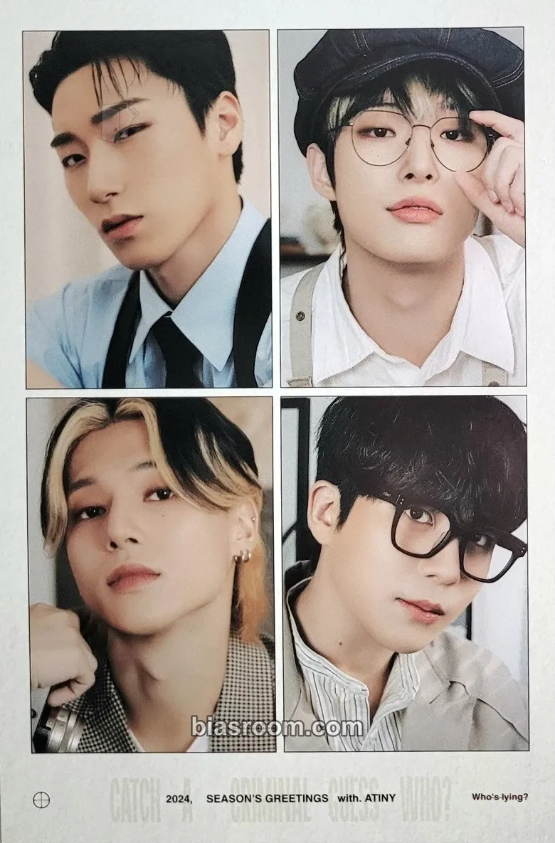 2024 Season's Greetings - Atiny Detective Agency Photocard - ATEEZ - ATEEZ K-pop photocard