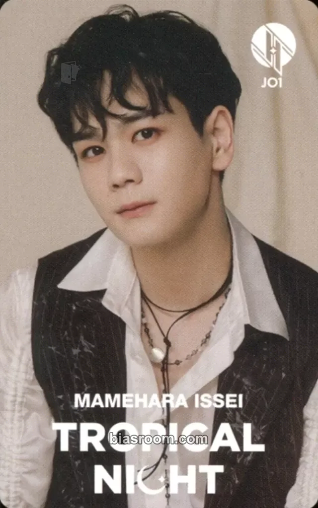 Issei Mamehara TROPICAL NIGHT Photocard - JO1 - JO1 K-pop photocard