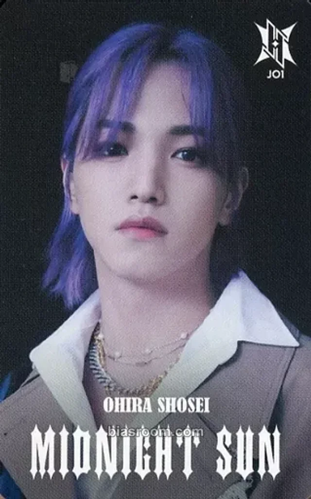 Shosei Ohira JO1 MIDNIGHT SUN  K-pop photocard