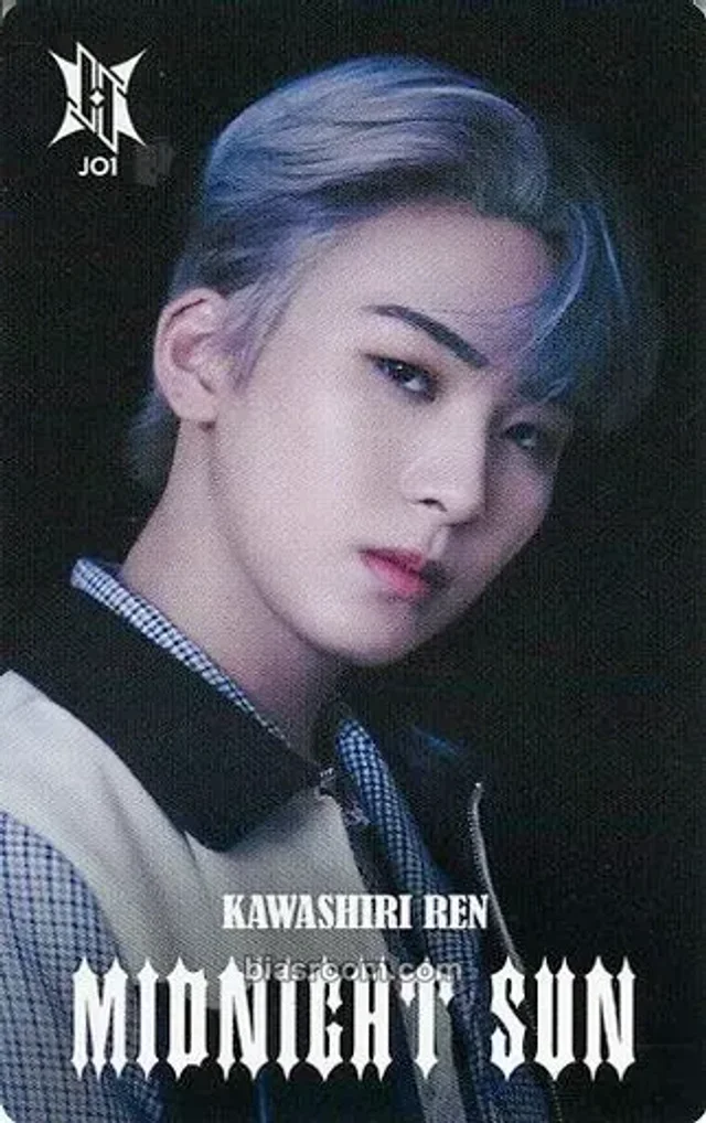 Ren Kawashiri JO1 MIDNIGHT SUN  K-pop photocard