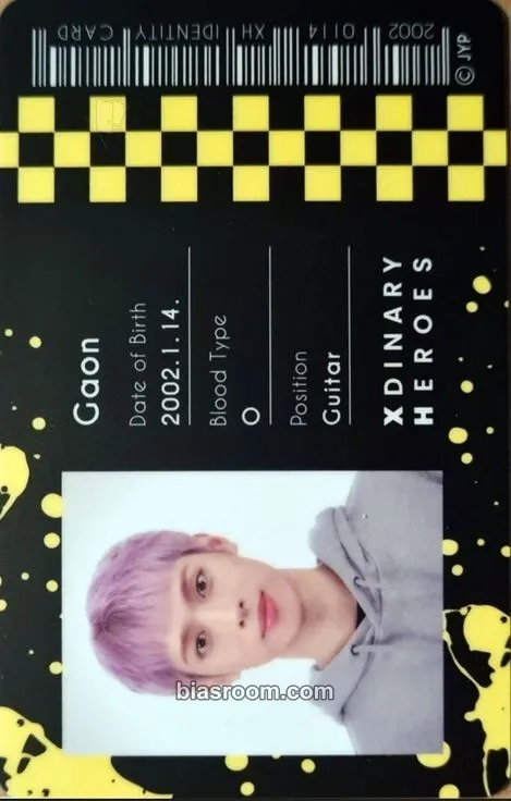 Gaon Happy Death Day Photocard - Xdinary Heroes - Xdinary Heroes K-pop photocard