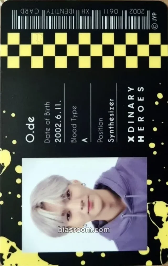 Xdinary Heroes - O.de - Happy Death Day Album merch inclusion id card member version