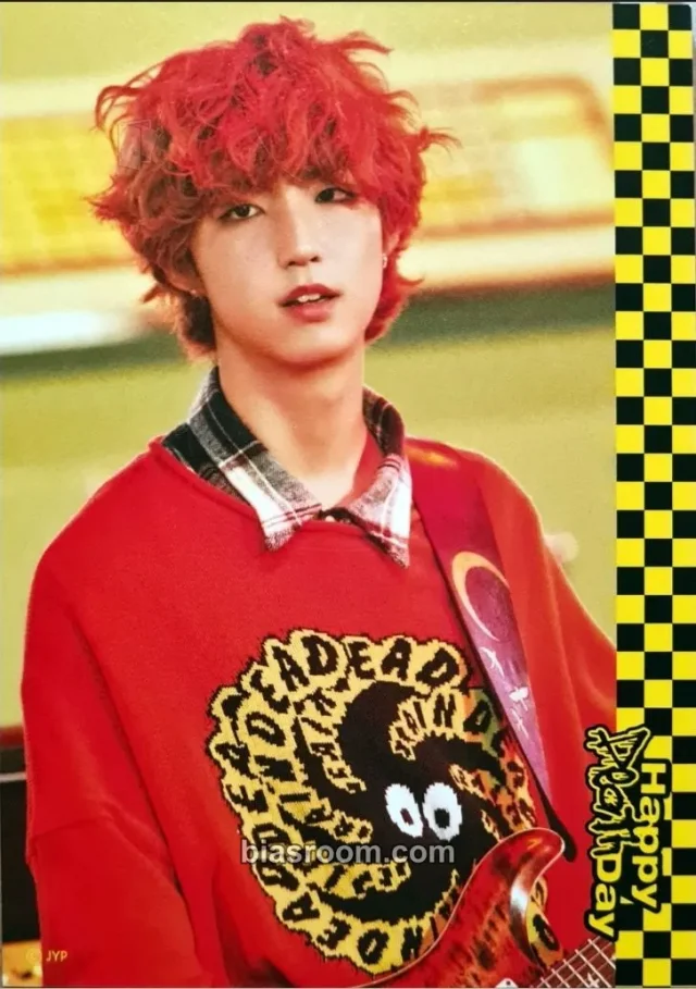 Xdinary Heroes - Jun Han - Happy Death Day Album merch inclusion double-sided message card member version printed autographed