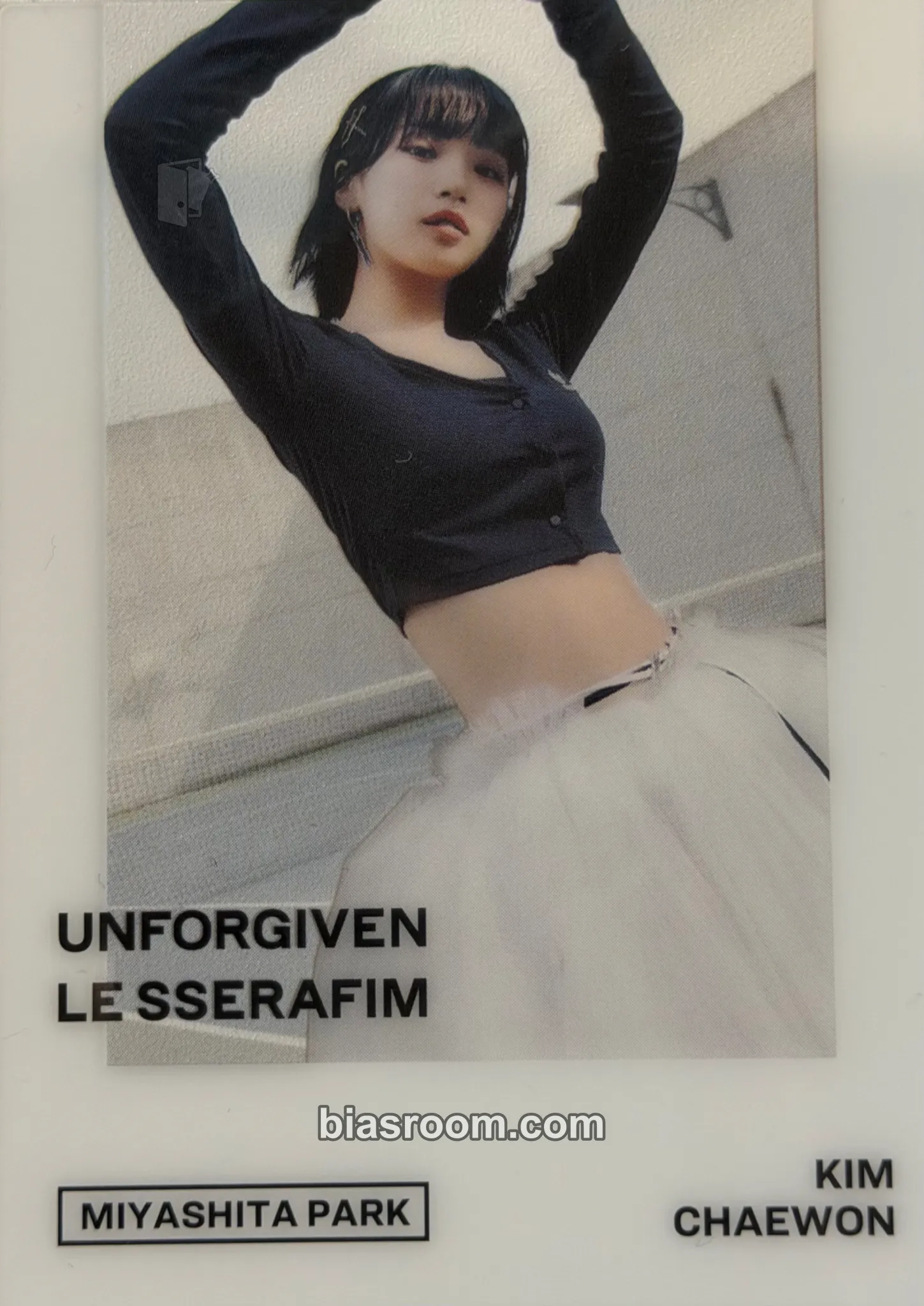 Kim Chaewon UNFORGIVEN (Japanese Ver) Photocard - LE SSERAFIM - LE SSERAFIM K-pop photocard
