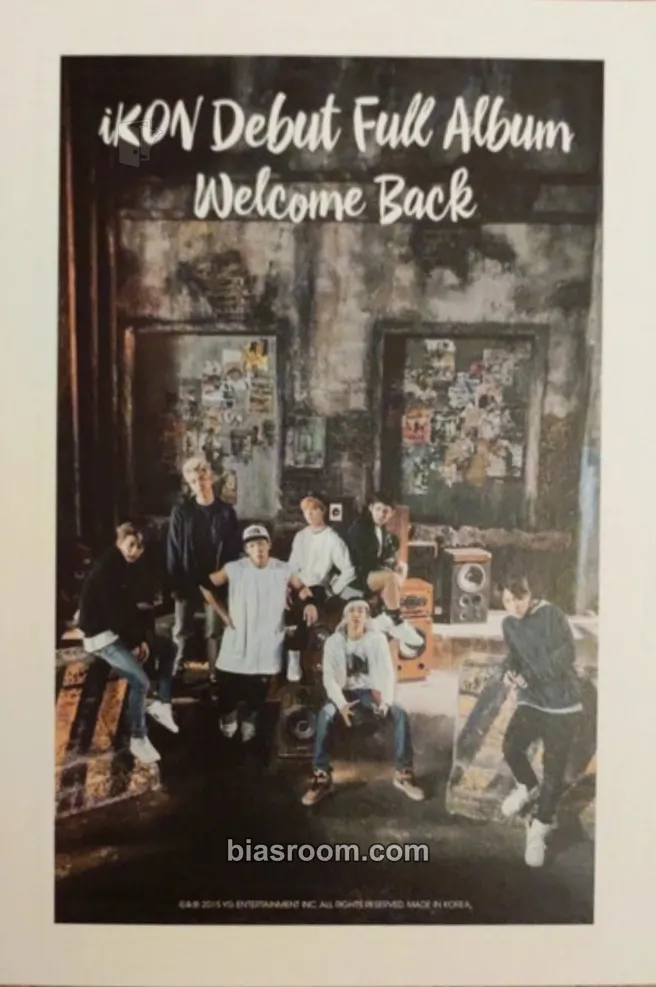 Welcome Back - Full Photocard - iKON - iKON K-pop photocard