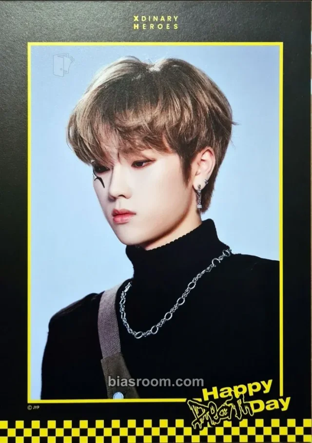 Xdinary Heroes - Jungsu - Happy Death Day Album merch inclusion profile set double-sided member version