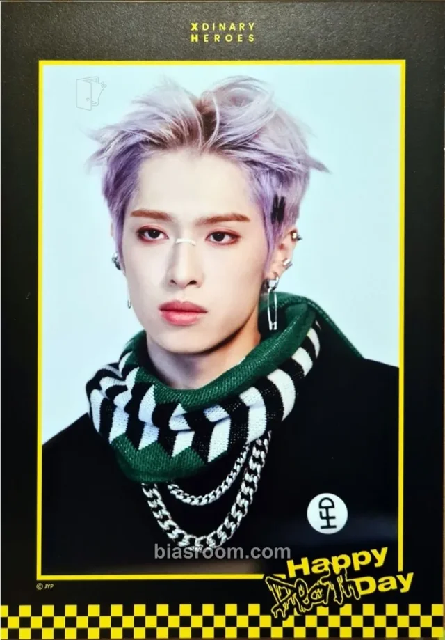 Xdinary Heroes - Gaon - Happy Death Day Album merch inclusion double-sided profile set member version