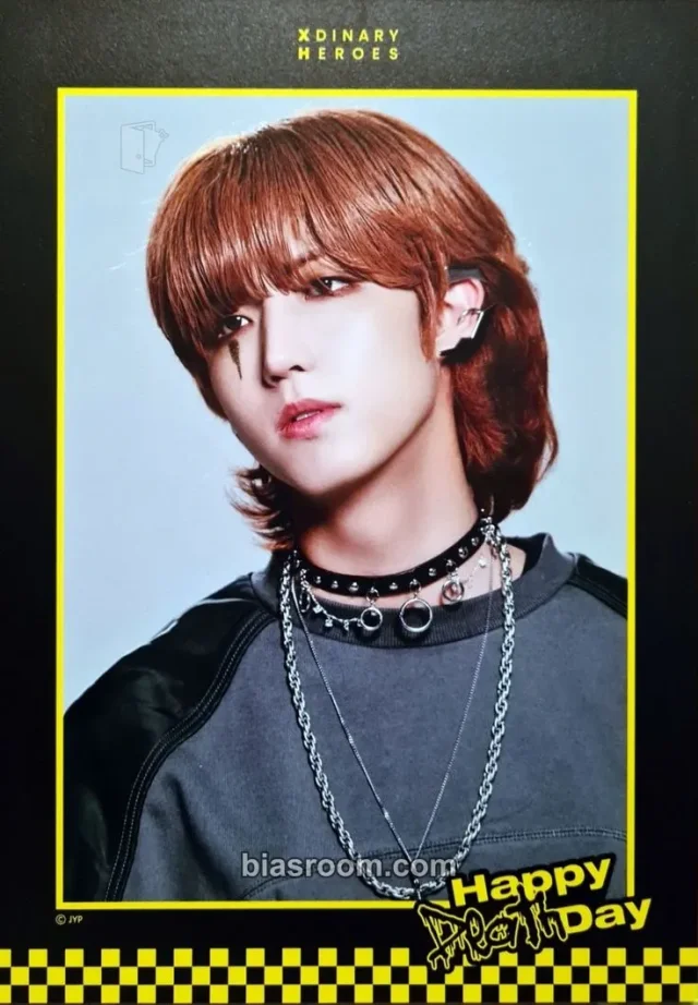 Xdinary Heroes - Jun Han - Happy Death Day Album merch inclusion double-sided profile set member version