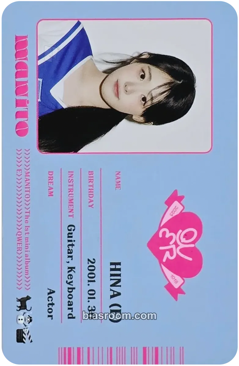 Hina Manito Photocard - QWER - QWER K-pop photocard