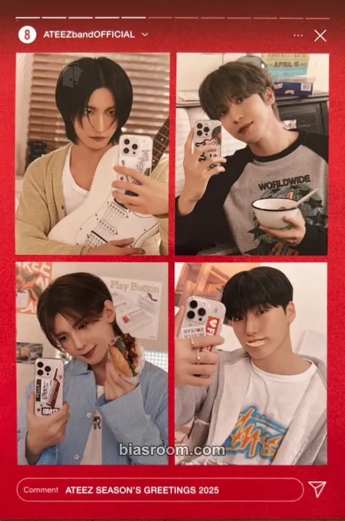 2025 Season's Greetings - Rock Will Never Die Photocard - ATEEZ - ATEEZ K-pop photocard