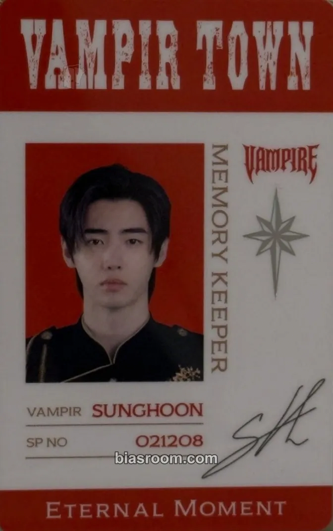 Sunghoon ENHYPEN WORLD COUPON CARD COLLECTION Photocard - ENHYPEN - ENHYPEN K-pop photocard