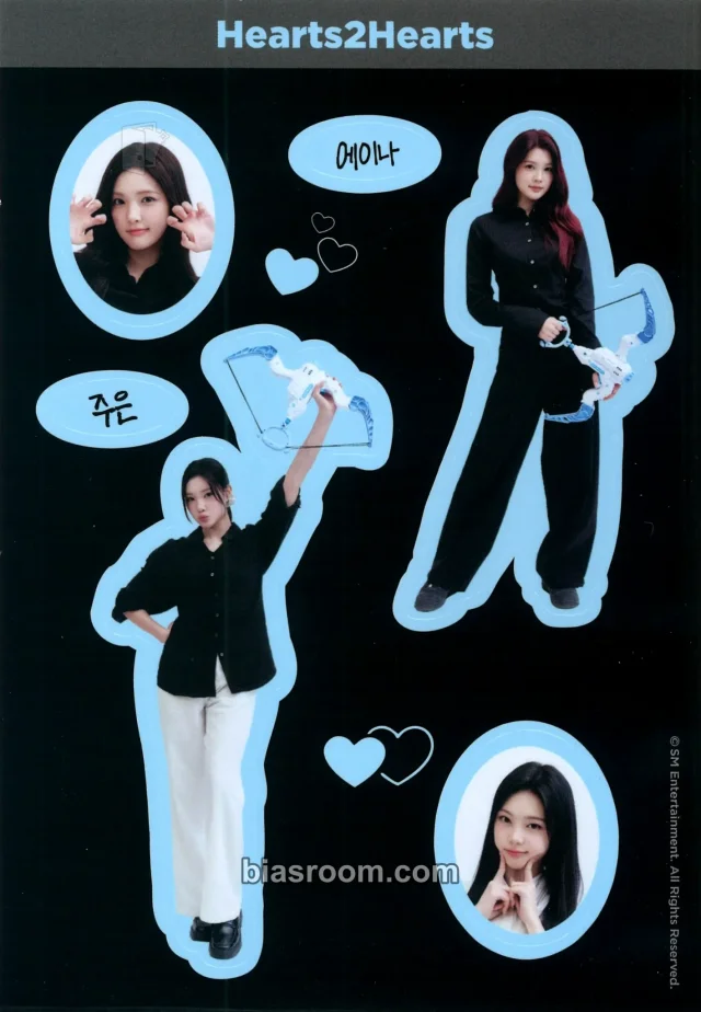 Hearts2Hearts - Other sticker sheet merch inclusion