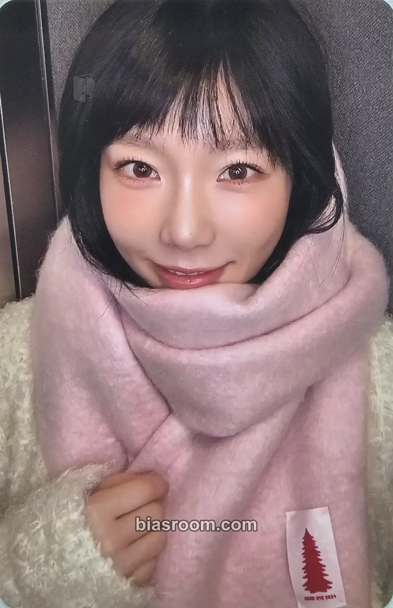 Taeyeon Pink Christmas Photocard - Girls' Generation - Girls' Generation K-pop photocard