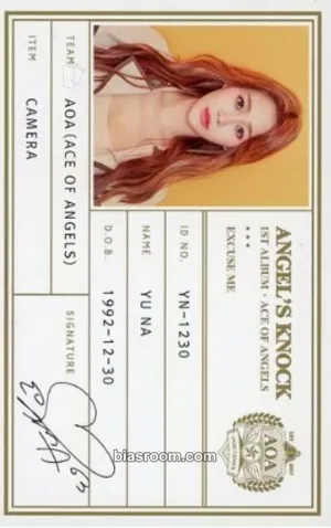 Yuna Angel's Knock Photocard - AOA - AOA K-pop photocard