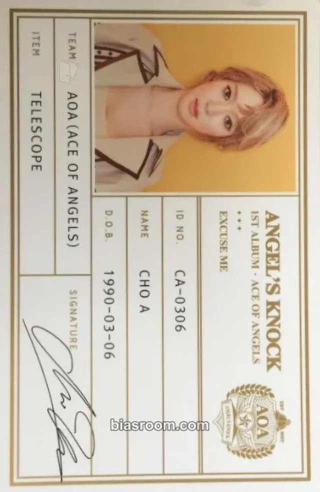 AOA - Choa - Angel's Knock Album id card