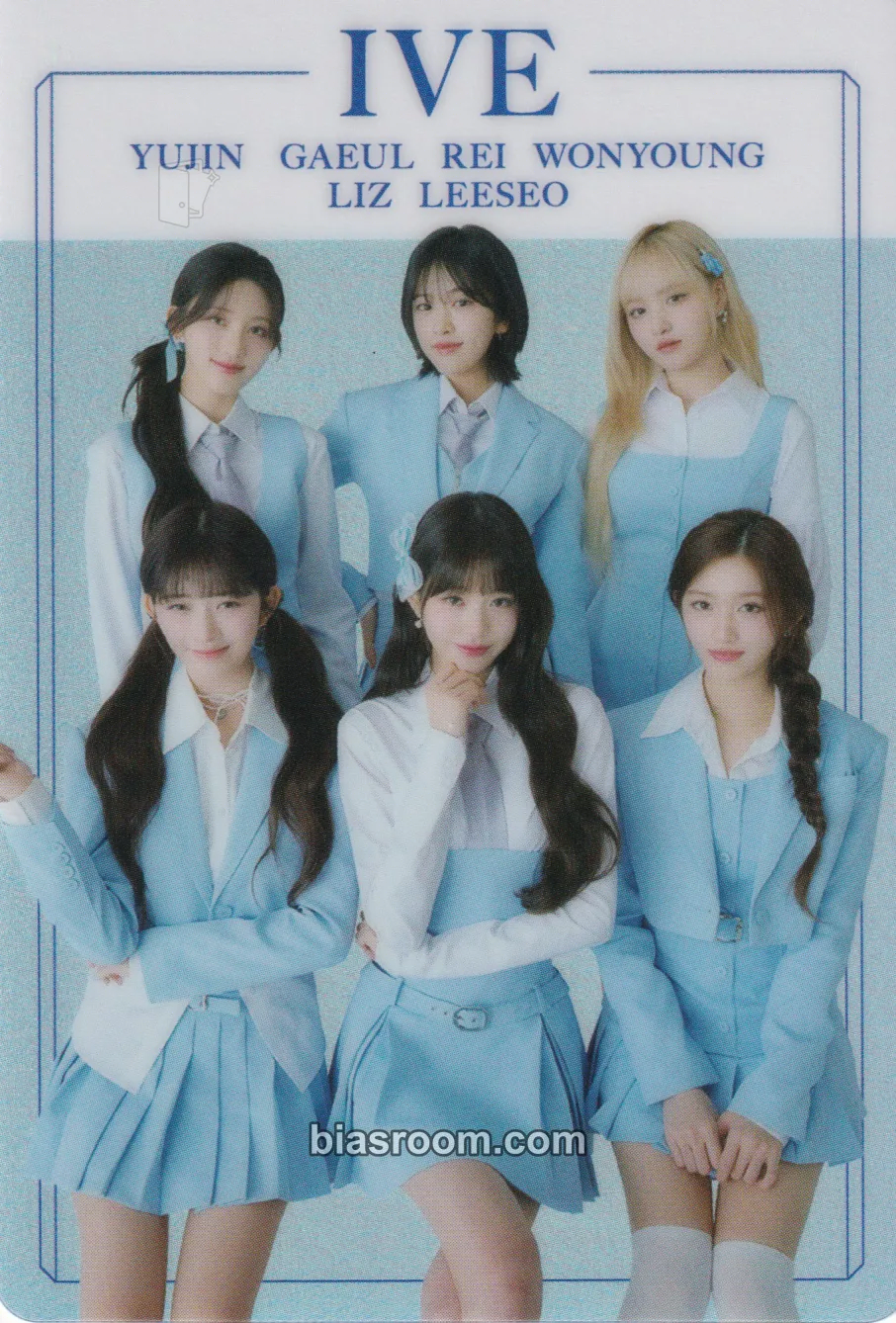 IVE FROM STARSHIP ENTERTAINMENT WITH AMUSE WAFER Photocard - IVE - IVE K-pop photocard