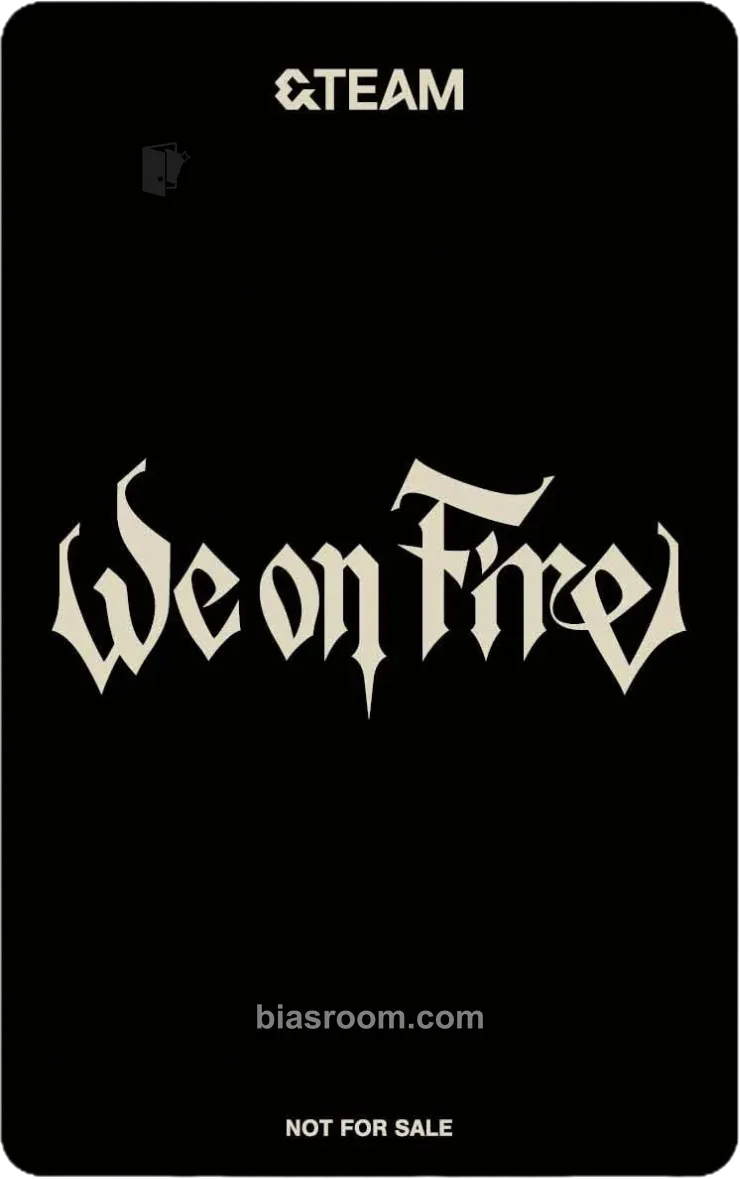 Nicholas We on Fire Photocard - &TEAM | Bias Room