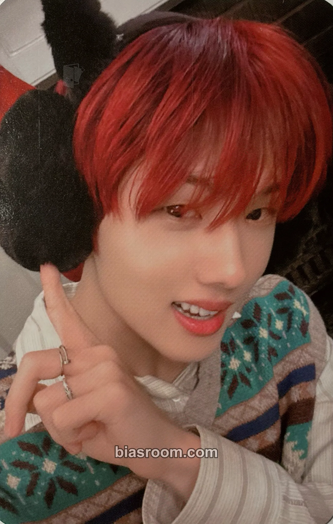 Jisung Pink Christmas 2022 Photocard - NCT - NCT K-pop photocard