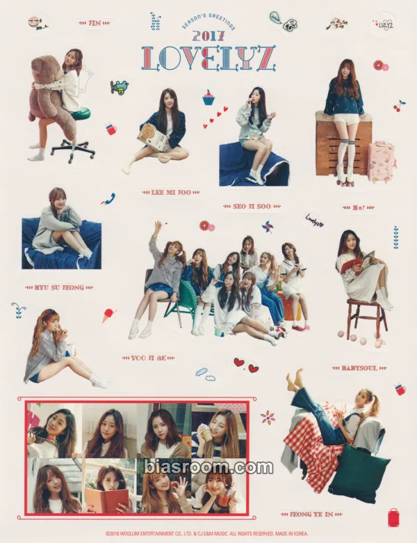 2017 Season's Greetings Photocard - Lovelyz - Lovelyz K-pop photocard