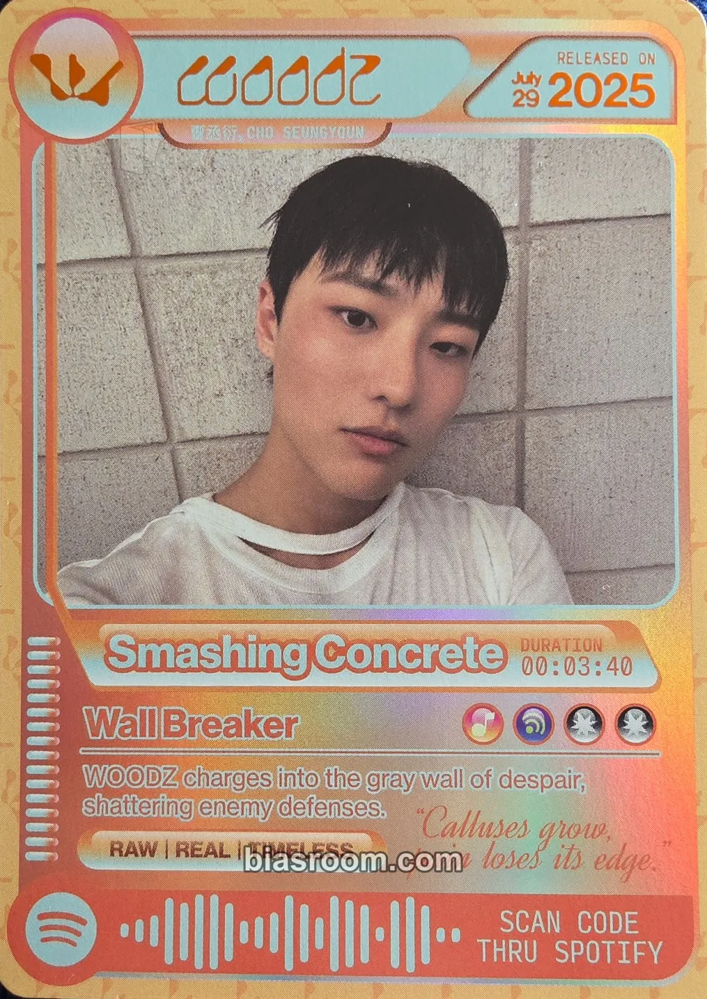 WOODZ Out of Time Artifacts (OOTART) pop-up Photocard - WOODZ K-pop photocard